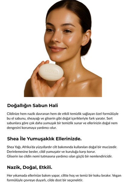 Doğal Shea Yağlı El Sabunu – Nazik Temizlik & Yumuşaklık 4lü fiyatları
