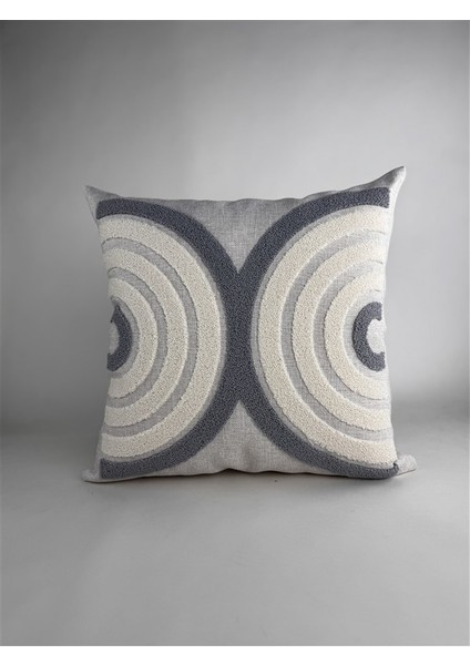 Makine Nakışlı Punch Desenli Kırlent Kılıfı PUN01– 43X43 cm