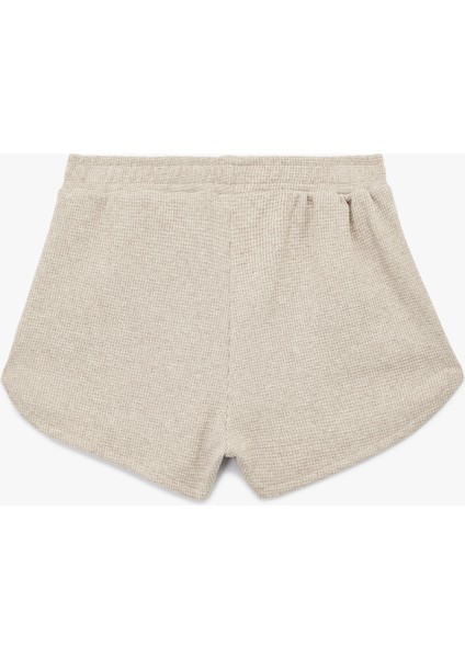 Dokulu Waffle Kumaş Mini Şort Pijama Altı fiyatları