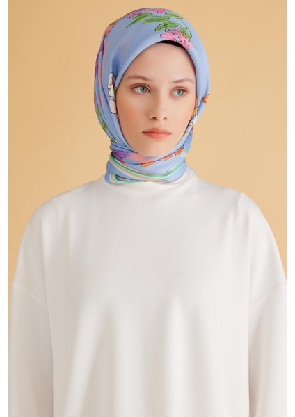 Fresh Pure Eşarp 1 - 01 Mavi Karışık Desen 49976