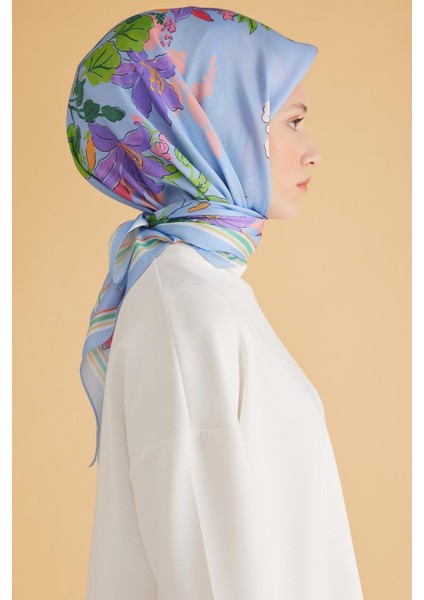 Fresh Pure Eşarp 1 - 01 Mavi Karışık Desen 49976 modelleri