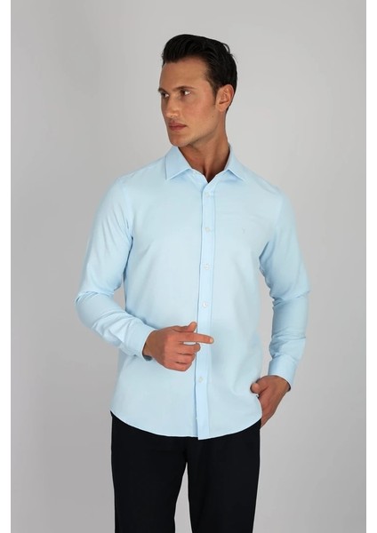 Gab C 552 Buz Mavi Erkek Gömlek