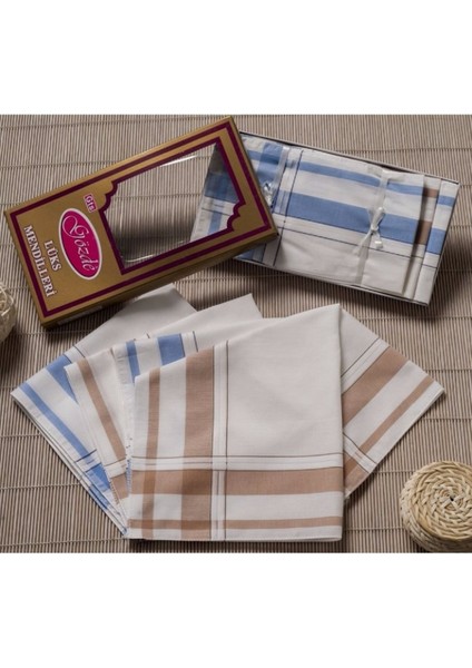 Sarı Kutulu 46X46 cm 12 Adet Kumaş Mendil-Gsk 07 fiyatları