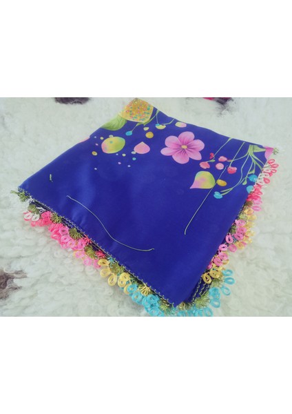 ve Reyhan %100 Pamuk Yazma Üzerine Tamamı El Işi Dört Tarafı Oyalı Yazma, Eşarp, Mevlit Örtüsü 100 x 100CM modelleri