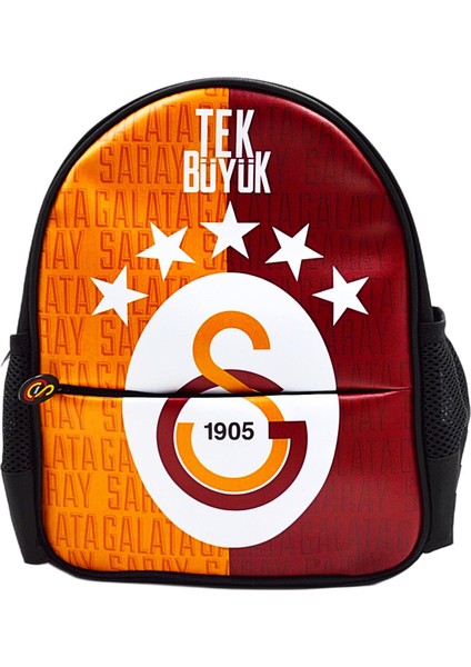 2 Bölmeli 5 Yıldızlı Tek Büyük Suni Deri Anaokulu Sırt Çantası (25684)