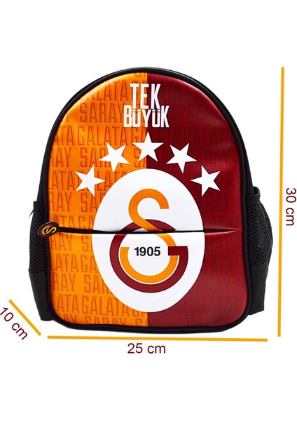 2 Bölmeli 5 Yıldızlı Tek Büyük Suni Deri Anaokulu Sırt Çantası (25684) fiyatları