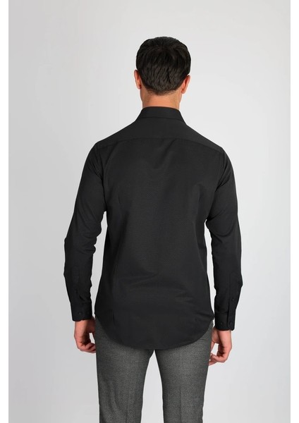 LM1491 C 500 Siyah Erkek Gömlek modelleri