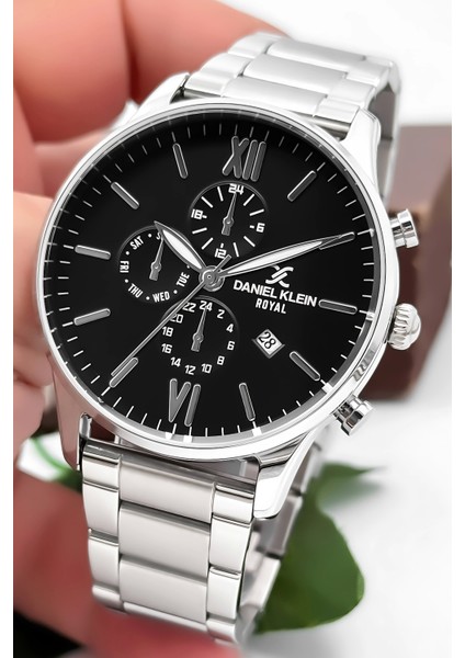 Takvimli Erkek Kol Saati Çelik Kordon Çelik Kasa Bileklik Hediyeli 3 ATM Suya Dayanıklılık zmdk1134