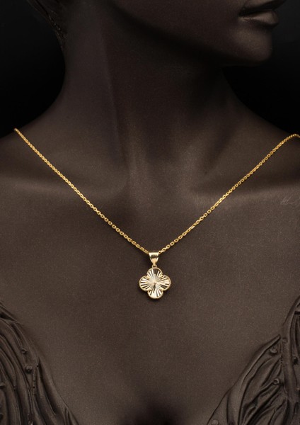 Yonca 14 Ayar Altın Kolye Orta Boy fiyatları