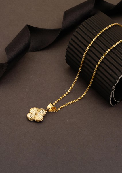 Yonca 14 Ayar Altın Kolye Orta Boy fırsatları