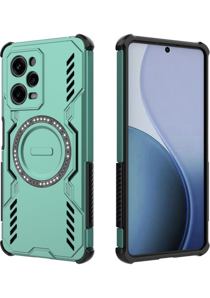 Xiaomi Redmi Note 12 Pro 5g Manyetik Telefon Kılıfı, Güçlü Manyetik Isı Dağıtıcı Telefon Kılıfı Kapağı Xiaomi Redmi Note 12 Pro 5g (Yurt Dışından)
