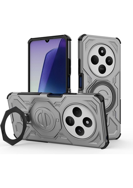Xiaomi Redmi 14C/14R Manyetik Telefon Kılıfı, Askeri Düşme Korumalı Magsafe Telefon Kılıfı Kapağı Xiaomi Redmi 14C/14R (Yurt Dışından)