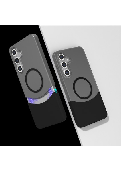 Galaxy S25 Plus Ultra Ince Yapılı 2 Parçalı Ultra Ince Bragi Magsafe Özellikli Sert Silikon Kapak