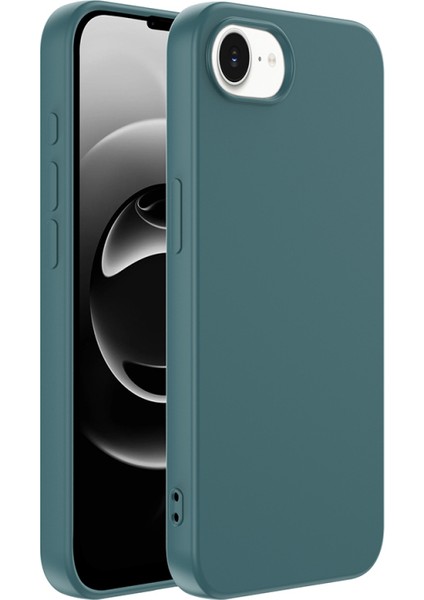iPhone 16E Kılıf Yumuşak Doku ve Kadife Dolgulu Clay Premium Silikon Kapak