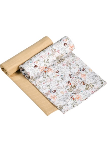 Tinylamb Garden Bambu - Pamuk Müslin Örtü 110X110 - 2 Adet fiyatları