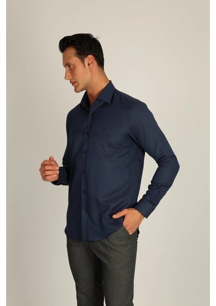 Gab C 506 Lacivert Erkek Gömlek