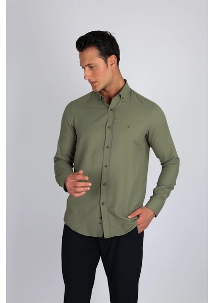 Oxford C 800 Yeşil Erkek Gömlek fiyatları