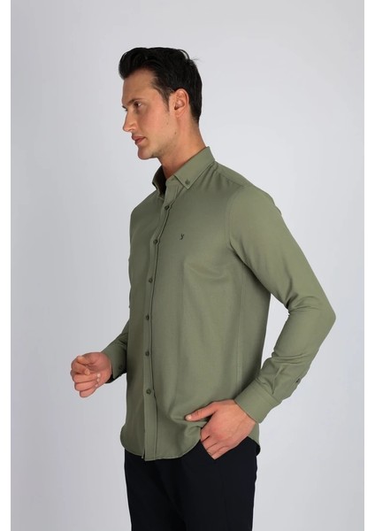 Oxford C 800 Yeşil Erkek Gömlek modelleri
