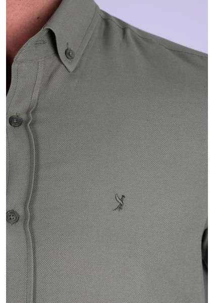 Oxford C 800 Yeşil Erkek Gömlek