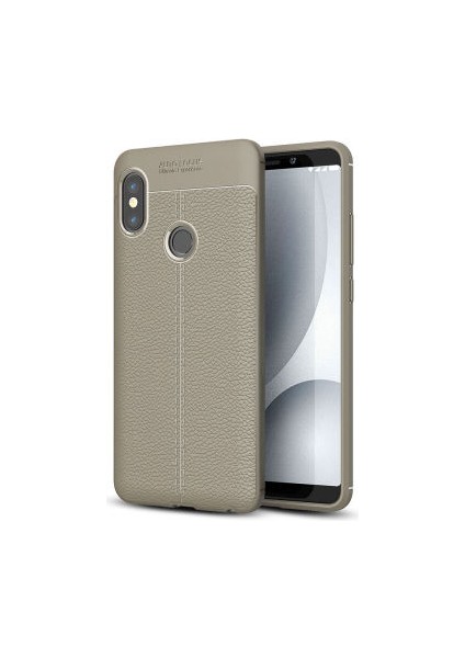 Redmi Note 5 Pro Kılıf Deri Görünümlü Deriko Premium Silikon Kapak