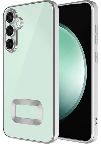 Samsung Galaxy S24 Kılıf Köşeleri Parlak Renkli ve Logo Detaylı Chorma Premium Silikon Kapak