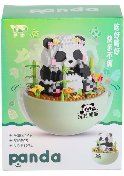 P1274 Panlos Panda Blok Seti 510 Parça -Vagon Life