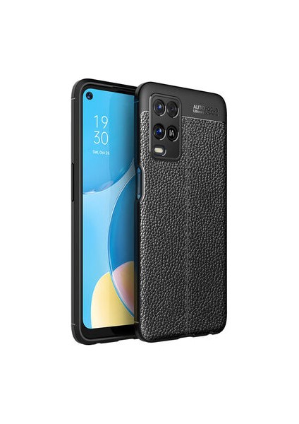 Oppo A54 4g Kılıf Deri Görünümlü Deriko Premium Silikon Kapak