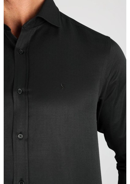 LM1481 C 501 Siyah Erkek Gömlek modelleri