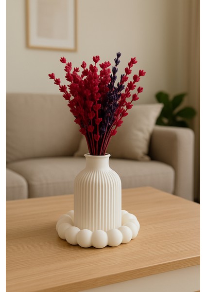 Bohem Tarzı Iskandinav Vazo ve Dekoratif Hediyelik Boncuklu Altlık