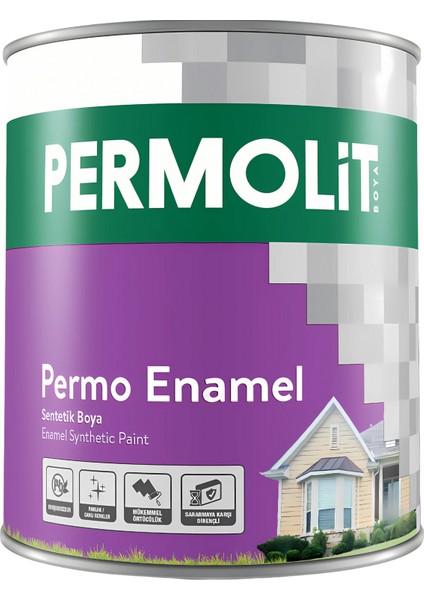 Permoenamel Sentetik Yağlı Boya 0,25L - 0,75L - 2,5l | Çok Amaçlı Ahşap ve Metal Boyası, Dayanıklı, Koruyucu ve Uzun Ömürlü Boya,yüksek Örtücülük