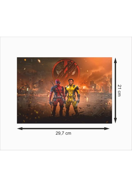 Deadpool & Wolverine 1 Dekoratif Ahşap Poster fiyatları