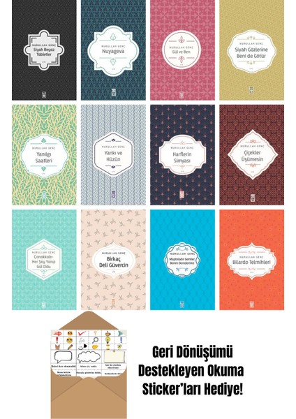 Nurullah Genç 12 Kitap Seti + Okuma Sticker'ları