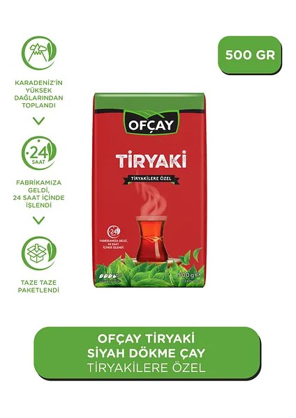 Tiryaki Dökme Siyah Çay ( 500GR x 6 Lı )