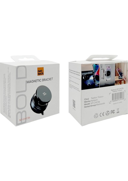 NT-CHC36 Manyetik Bracket Araç Içi Araç Camı Etkili Telefon Tutucu fırsatları