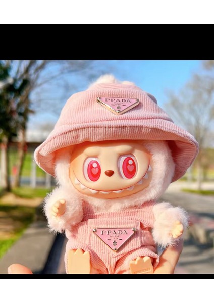 Yeni Kadife Labubu Bebek Giyim Seti Şapka 17 cm Elbise Ayakkabı Bebek Aksesuarları Eğitim Oturma Parti Oyunları Oyuncaklar Hediyeler