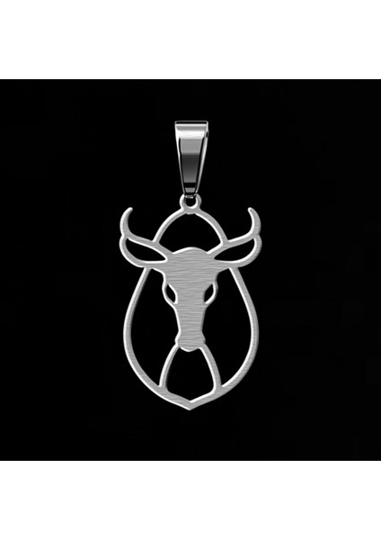 925 Ayar Gümüş Kolye Boğa SM8229
