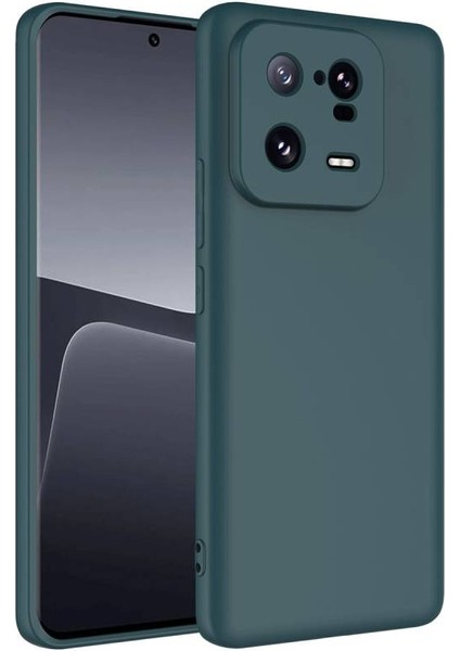 Xiaomi Mi 13 Pro Kılıf Yumuşak Doku ve Kadife Dolgulu Clay Premium Silikon Kapak