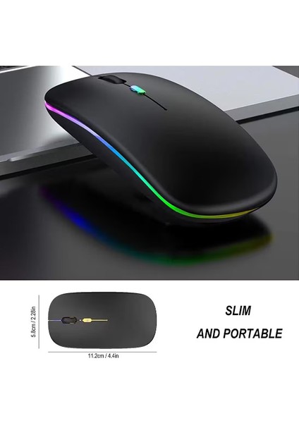 Sessiz 2.4g+ Bluetooth 5.2 Bağlantılı Rgb 1600 Dpı Optik Mouse modelleri