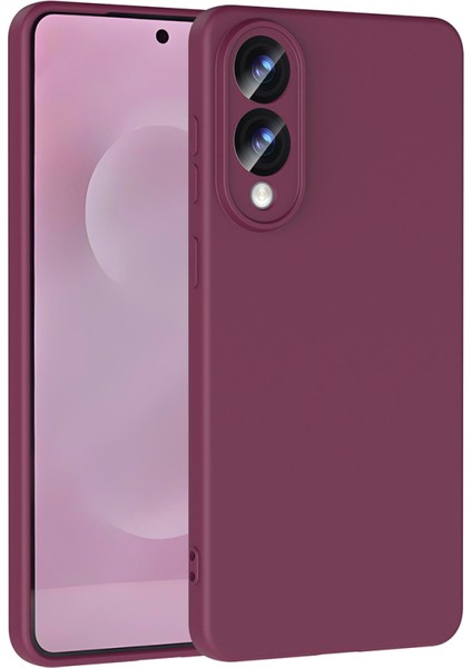 Galaxy S25 Edge Kılıf Yumuşak Doku ve Kadife Dolgulu Clay Premium Silikon Kapak