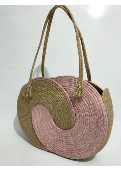 Beach Handmade Kadın Omuz Çantası, Hediyelik El Yapımı Tasarım Plaj Çantası, Sonsuzluk Totebag Yazlık Çanta modelleri