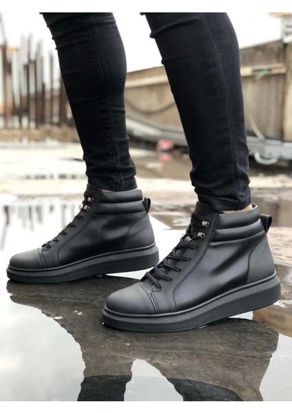 Siyah Erkek Spor Bot - Moda Rüzgarıyla Şıklık