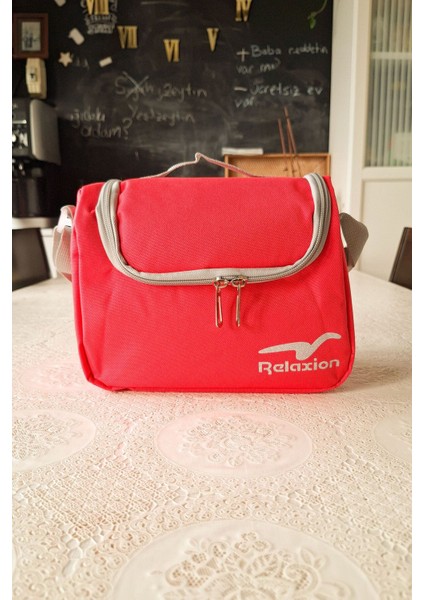 Termoslu Okul Beslenme Çantası Pembe Termal Lunch Box Çocuk Yetişkin