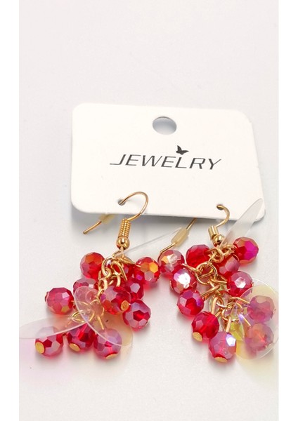 Renkli Figürlü Lüks Küpe