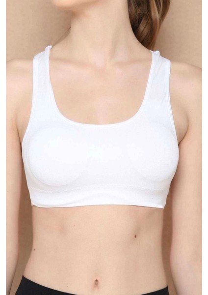 Yüksek Destekli Beyaz Sporcu Bustiyer - Kusursuz Performans Için Özel Tasarım fiyatları