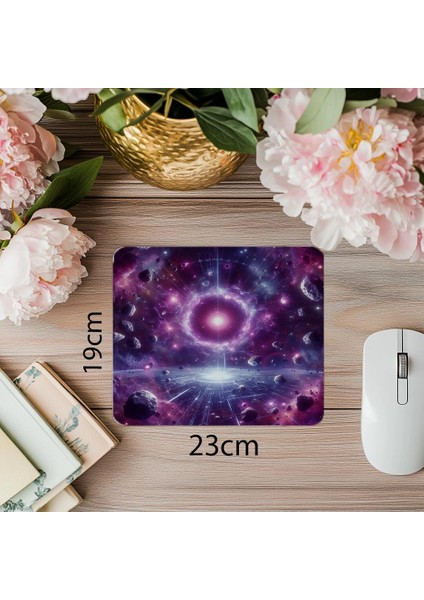 Sci-Fi Geçit Tasarımı – Uzay Mouse Pad - 19X23 cm 2 mm Dikdörtgen Ithal Baskılı Mouse Pad