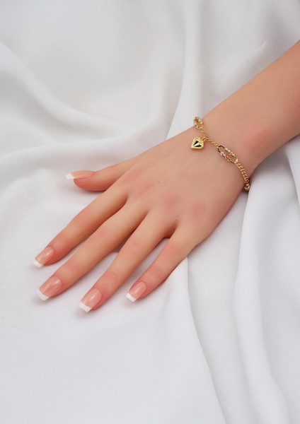 Kalp Zinciri 14 Ayar Altın Takı Seti fiyatları