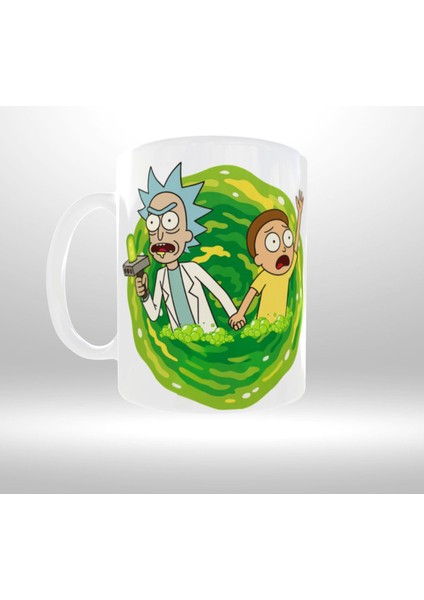 Rıck And Morty Temalı Portal Geçişi Tasarım Kupa