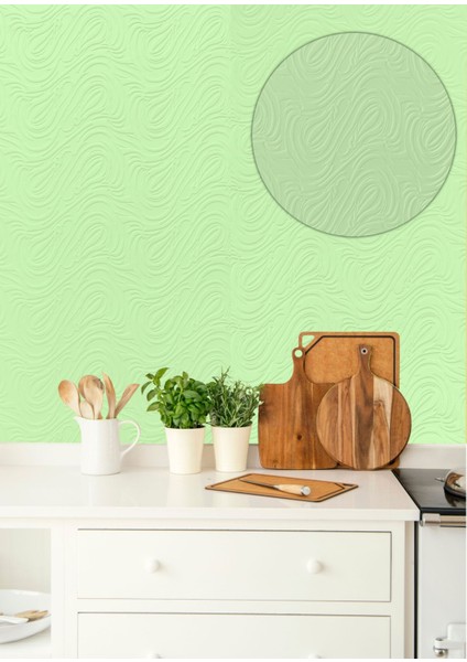 3D Duvar Paneli Boyanabilir Dekota 60X120 cm / Dalga Desenli 7'li Paket-5 M²