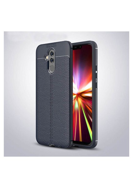 Huawei Mate 20 Lite Kılıf Deri Görünümlü Deriko Premium Silikon Kapak