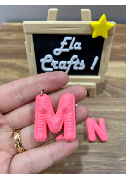 3D Balon Harf Anahtarlık Kişiye Özel Renkli ve Şık Tasarım Anahtarlık